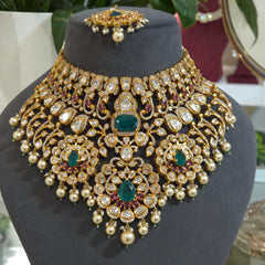Vidushi polki bridal set