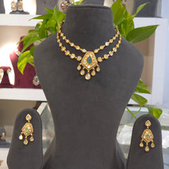 Parveen polki necklace set