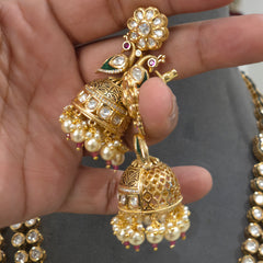 Revathi kundan polki antique set