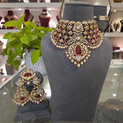 Amaanat polki choker set