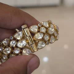 Aavni moissanite polki bangles