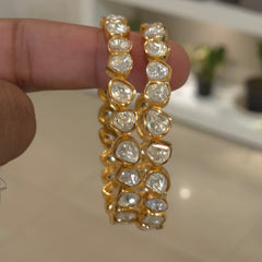 Ramna moissanite polki bangles