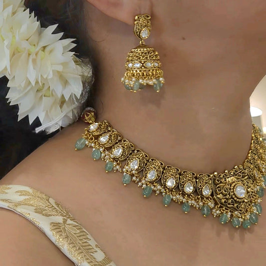 Namratha antique polki set