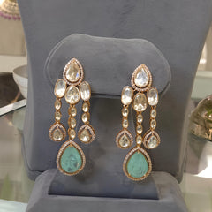 Agni moissanite polki necklace