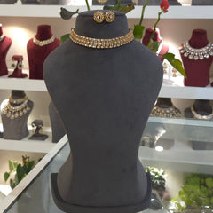 Mehraz moissanite polkj choker set
