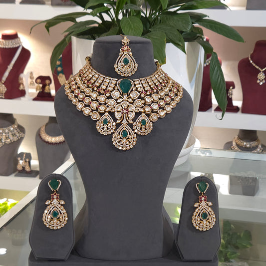 Nusrat bridal polki set