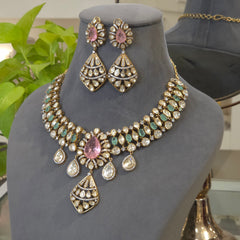 Myra moissanite necklace set