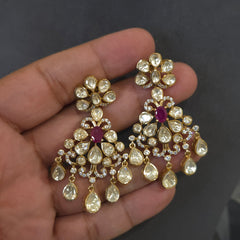 Nihar moissanite polki set