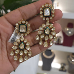 Mariyam moissanite polki danglers