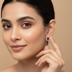 Ahana Moissanite studs