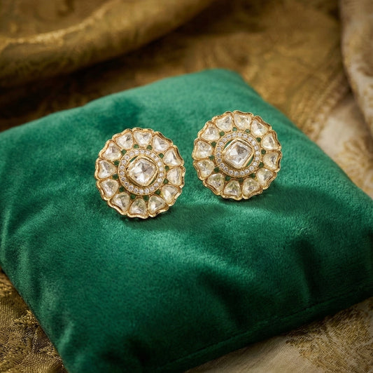 Namitha moissanite polki studs