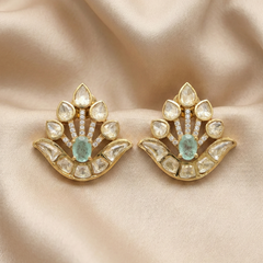 Vashi moissanite polki studs