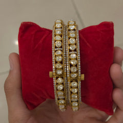 Ziya moissanite Polki bangle