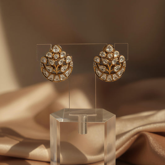 Amaanat moissanite polki earrings