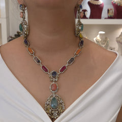 Rehana pastel statement set
