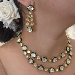 Milo moissanite polki set