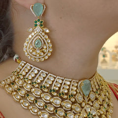 Nusrat bridal polki set