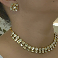Anjum moissanite polki set