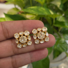Mona screwback polki studs