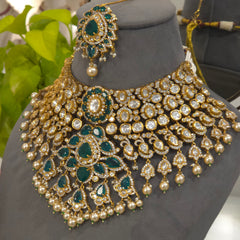 Smitha polki necklace set