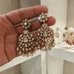 Aks Moissanite chaandbali