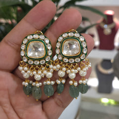 Dhaara kundan polki studs