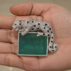 Jaguar Ad brooch