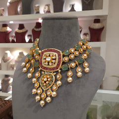 Nargis moissanite polki set