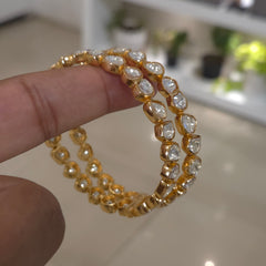 Ramna moissanite polki bangles