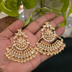 Manjula moissanite polki chaandbali