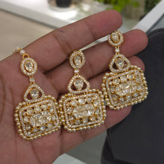 Yashvi moissanite polki set