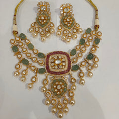 Nargis moissanite polki set