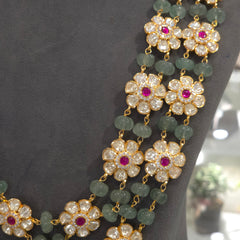 Nivedita moissanite polki set .