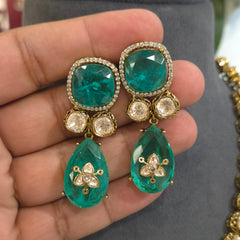 Rajshree moissanite polki set