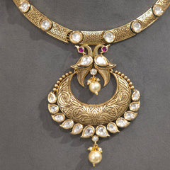 Varsha antique kundan polki set