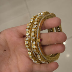 Ziya moissanite Polki bangle