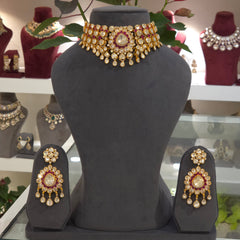 Priyanshi moissanite polki set