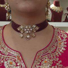Maroosa moissanite polki set