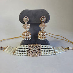 Noor moissanite polki choker