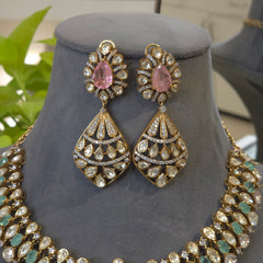 Myra moissanite necklace set