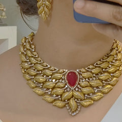 Ria antique golden ad set