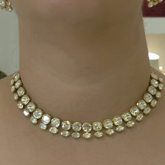 Anjum moissanite polki set