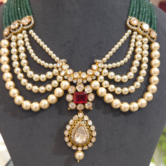 Mishti moissanite polki set