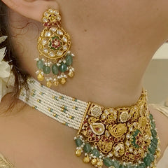 Vedika golden polki set