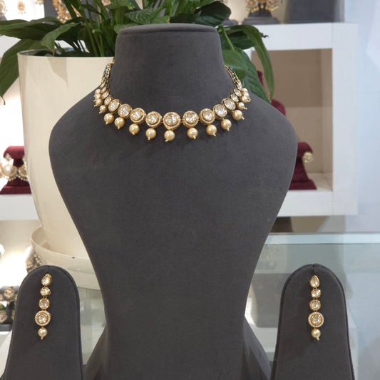 Isha kundan polki set