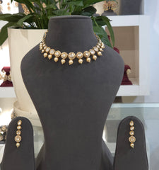 Isha kundan polki set