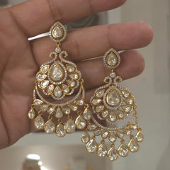 Anisha moissanite chaandbali