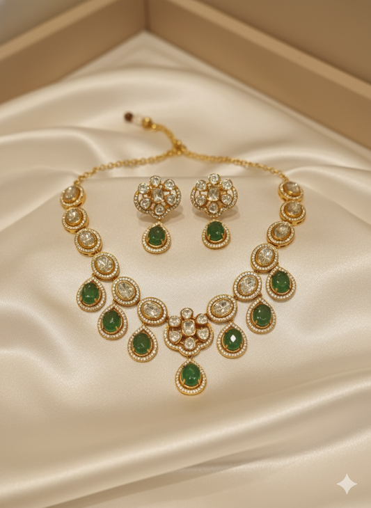 Ankita moissanite set
