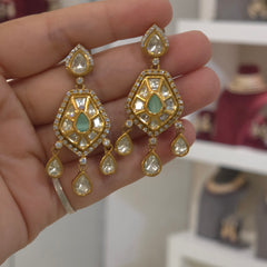 Parveen polki necklace set