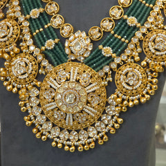 Mehnaz heritage moissanite polki set